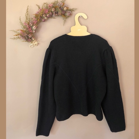 Doen-like Vintage Susan Bristol Embroidered Cardigan L - Picture 6 of 9